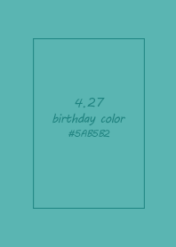 birthday color - April 27