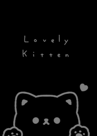 Popping Cat(line)/black gray