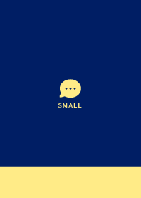 Small Button/ Navy&Yellow