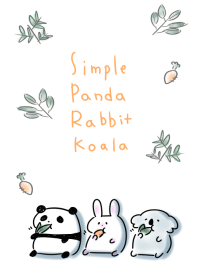 simple Panda Rabbit Koala