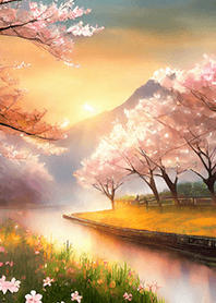 優美な春の風景の着せかえ(Spring-491)