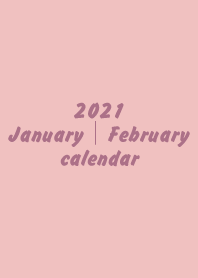 2021calendar Japanese"1-2"