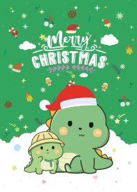 Dino Candy Cotton Christmas Day Green