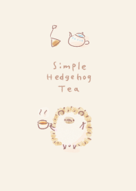 Simple Hedgehog Black Tea Beige