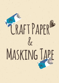 Masking tape - poppy blue