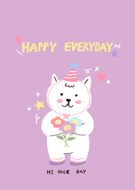 Happy everyday cute purple