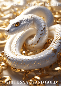 White snake and gold  Lucky 08
