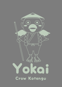 Yokai Crow Kotengu Mouse gray