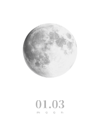 Moon - January 3rd - White