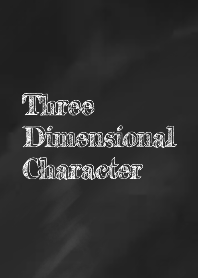Three-dimensional character Blackboard 2