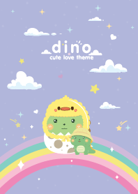 Dinosaur Rainbow Star Violet