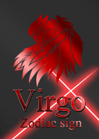Zodiac signs Virgo2 Red Black2