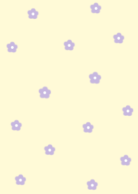 flower pattern -yellowpurple-