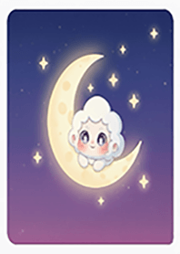 月亮上的小雲朵