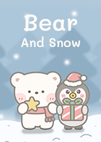 Bear and  snow!