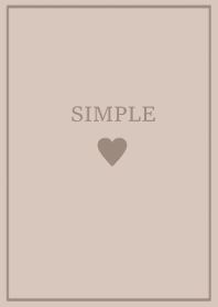 SIMPLE HEART -cafe mocha-