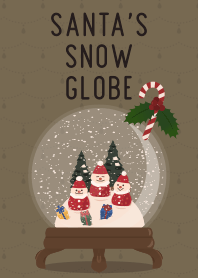 Santa's snow globe + brown [os]