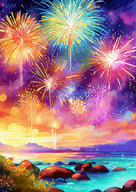 Beautiful Fireworks Theme#214
