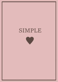 SIMPLE HEART =pinkbrown=