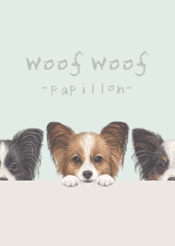 Woof Woof - Papillon - PASTEL GREEN