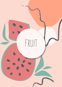 Abstract Hand Drawn Fruit (Watermelon)