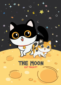 Cats The Moon Midnight Black