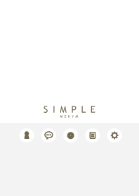 SIMPLE ICON-WHITE GRAY- 21