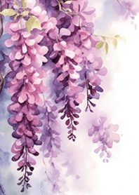 水彩紫藤之夢