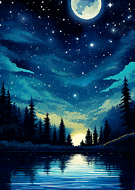 Beautiful starry night view#1200