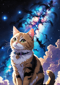 Night Moon Star Cat B9725A