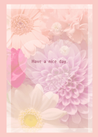 Flowers and hearts. Colorful 73