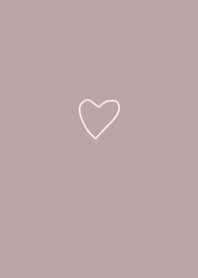 Dull pink. Cute and mature. Hearts.