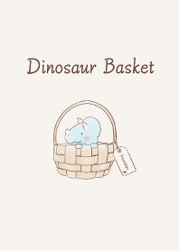 Dinosaur Basket -Triceratops-