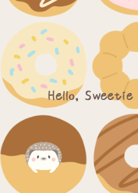 Hedgehog and Donuts brown