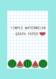 WATERMELON GRAPH PAPERj-BLUE GREEN