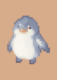 Penguin Pixel Art Theme  Beige 02