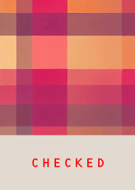 CHECKED RED ORANGE - BROWN 21