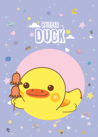 Rubber Duck Cute Galaxy Violet