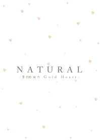 NATURAL -Brown Gold Heart-