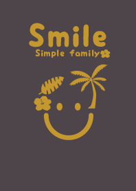 Smile & tropical Charcoal gray