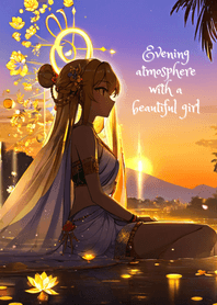 The evening with a beautiful girl