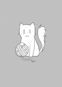 The cat with his yarn