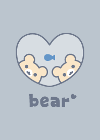 くま魚[くすみブルー]