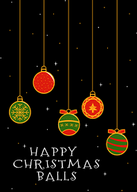 HAPPY CHRISTMAS BALLS
