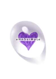 ahns simple_073_violet bubble heart