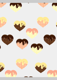 Heart shaped choc gray