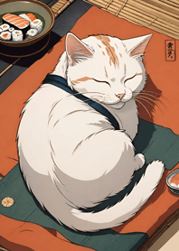 Ukiyo-e Meow Meow Cats 402e6c