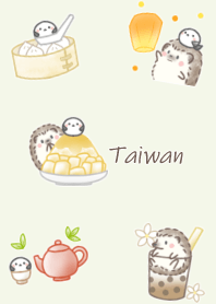 Hedgehog and Shimaenaga -Taiwan- green