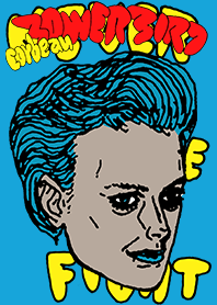 STREET ROCK blue hair and red guitar