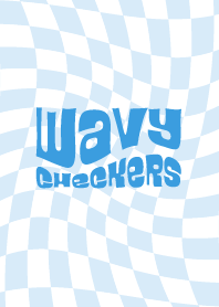 Y2K WAVY CHECKERS / BLUE